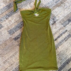 Green Princess Polly halter dress Size 2. Perfect condition NWOT #green #dress